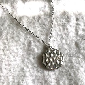 Petite Sterling Silver ‘Faith’ Necklace